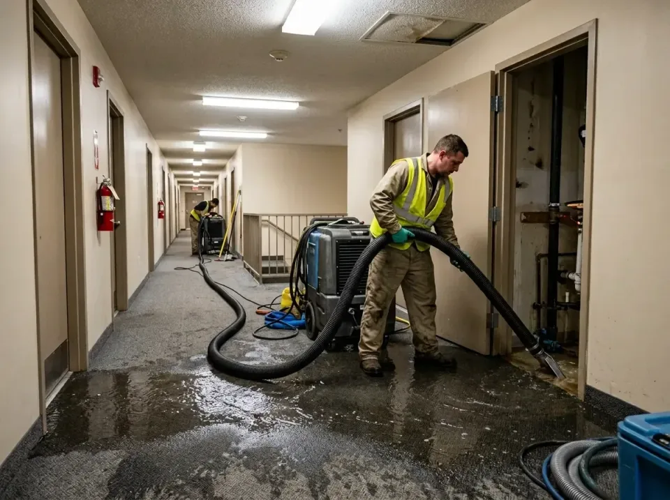 multi-unit-apartment-hallway-f-005 — frequently asked questions, Emergency Burst Pipe Water Extraction & Removal in Rapid Va…
